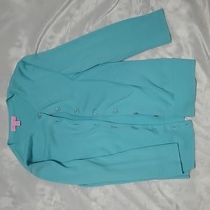 Lily Pulitzer teal cardigan